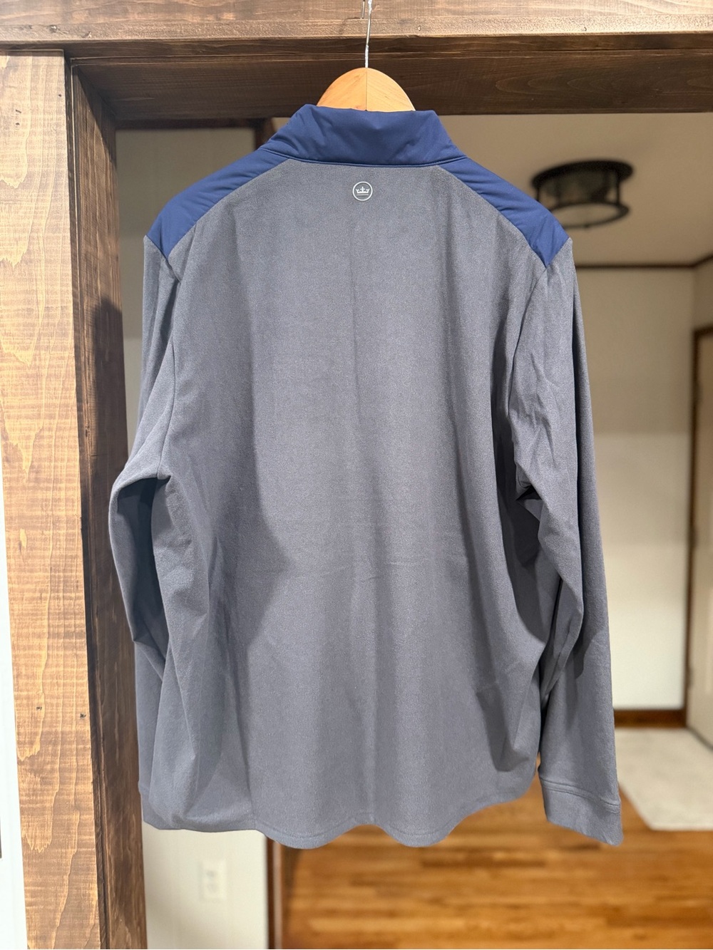 NWT Peter Millar Merge Hybrid Fleece Golf Jacket: Navy (XL) - Picture 5 of 11